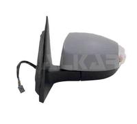 Alkar 9271375 Retroviseur complet, éléctrique, convex, chauffant, à peindre, rabattable electriquement, avec clignotant, avec feu de courtoisie, avec memoire