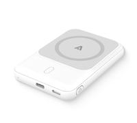 alkaya . Thor compatible avec MagSafe 5.000 mAh Powerbank Slim Chargement par induction blanc