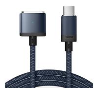 ALKEUR Câble USB C vers Aspiration magnétique 140 W PD - Charge rapide de type C vers Aspiration magnétique - Compatible avec MacBook Pro M1 2021/M2 2023 (14"/16"), MacBook Air M2 (13"/15"), M3/M3 Pro