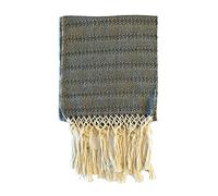 ALKIMIA INC Châle mexicain fait main en coton Rebozo, noir, Medium