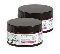 alkmene Crème intense pour la peau à l'huile d'olive pour peaux sèches, végétalienne, 2 x 200 ml