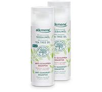 alkmene shampoing antipelliculaire à l'huile d'arbre à thé - réduit les pellicules en seulement deux semaines - végétal sans silicones, parabènes et huile minérale - (1x 200ml)