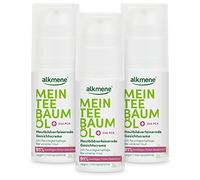 alkmene Soin hydratant visage à l'huile d'arbre à thé pour peaux impures - creme hydratante visage végétalien sans silicones, parabènes et huile minérale - crème peau visage (3x 50 ml)