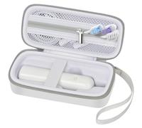 ALKOO Étui de voyage pour brosse à dents électrique Laifen Wave, portable et facile à nettoyer, avec 3 têtes de brosse, support magnétique rechargeable avec poche en maille zippée - Boîte uniquement