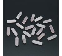 ALKOY Cristal naturel rugueux pierres semi-précieuses naturelles Prisme hexagonal Tête de balle Baguette magique Décoration d'intérieur Ornements en cristal d'aura (couleur : quartz rose, taille : 4
