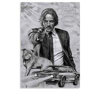 ALKOY Puzzles 1000 Pièces Assemblage Image John Wick Keanu Affiche Jouets Éducatifs Pour Enfants Cadeaux D'Anniversaire de Noël 38 * 26Cm