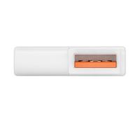 Alksubbm Adaptateur USB-a avec port 3,5 mm, inversé blanc | Entrée microphone et sortie casque, commandes de casque en ligne compatibles, configuration automatique de l'ordinateur