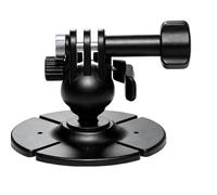 Alksubbm Adaptateurs universels de montage de casque à vis de 1/4" à 2 griffes avec articulation à rotule réglable pour un positionnement stable de la caméra, adaptateur de montage réglable