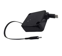 Alksubbm Câble de charge USB C rétractable extensible jusqu'à 79 cm avec fonction de roulement automatique de 100 WPD pour un bureau soigné ou une voiture