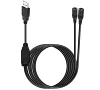 Alksubbm Câble de sortie femelle avec prise USB-a, A | Faisceau flexible fendu pour câblage électronique d'armoire, boîtier moulé, 3 A