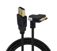 Alksubbm Câble de verrouillage industriel USB C vers le haut avec fixation à vis pour caméra stable transfert de données en PVC Câble de données USB C