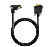 Alksubbm Câble d'interface d'appareil intégré, micro3.0 mâle strai | Type-C vers USB Gen 1 B, conception de fixation de panneau, guide de câblage de données 5 Gbit/s