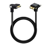 Alksubbm Câble d'interface d'appareil intégré, micro3.0 mâle upwar | Type-C vers USB Gen 1 B, conception de fixation de panneau, guide de câblage de données 5 Gbit/s
