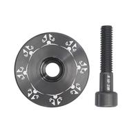 Alksubbm Capuchon de direction de cockpit 31,8 mm en alliage d'aluminium | Finition usinée avec couvercle rond pour l'alignement du cockpit de vélo, utilisation et réglage de précharge