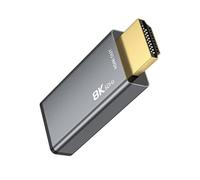 Alksubbm Convertisseur USB C vers HDTV résolution 8K @ 60 Hz Connecteurs plaqués or pour une vitesse visuelle supérieure de 20 Gbit/s pour téléphone Facile à utiliser Adaptateur USB C vers HDTV