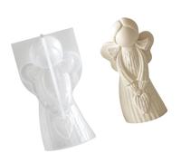 Alksubbm Design d'ailes angéliques en silicone souple pour projets de fabrication de savon parfumé