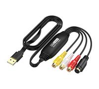 Alksubbm Enregistreur USB Vidéo Sound Capturing Box Vcr Sound Capturing Card Adapter USB Converter for Gaming Register