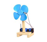 Alksubbm Ensemble de modèles d'éventail en bois et polymère, ventilateur | Activité d'assemblage motorisée pour les apprenants, étude scientifique, projets familiaux, apprentissage à domicile guidé à