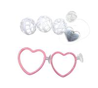 Alksubbm Kit de décoration pour aquarium avec ventouses B | Anneaux d'alimentation pour décoration d'intérieur d'aquariums