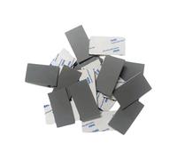 Alksubbm Lot de 10 tapis rectangulaires en silicone antidérapant absorbant les chocs pour contrôleur, clavier, ordinateur portable, meubles rectangulaires, épais et antidérapant pour manette de jeu