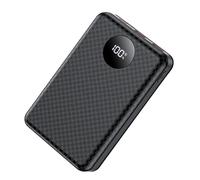 Alksubbm Manchon de charge compact 5 cellules 18650 avec charge rapide et indicateur d'alimentation numérique pour une utilisation en extérieur