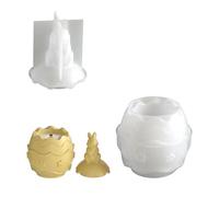 Alksubbm Moules en silicone pour moulage de résine, pot de rangement, décoration d'intérieur, coulée de colophane