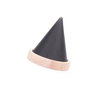 Alksubbm Organisateurs de bijoux en forme de cône en bois avec housse en velours doux adaptés pour un rangement efficace des bracelets, bagues et bracelets