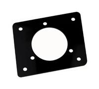 Alksubbm Plaque adaptateur de prise pour montage sur port de charge de | Structure acrylique, ouverture découpée, positions de matériel percé, projet