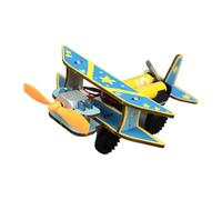 Alksubbm Projet scientifique d'avion électrique | Hélice motorisée en bois pour démonstrations en classe, temps de construction familiale, affichage roulant, circuit