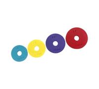 Alksubbm Références d'épaisseur de pâte étiquetées, ensemble de quatre | Guides de rouleau à pâtisserie réglables de 7,6 cm à 8,6 cm pour bases de pizza, croûtes à tarte, feuilles de pâtisserie