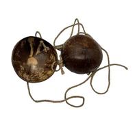 Alksubbm Soutien-gorge de plage en noix de coco pour femme - Bikinis fantaisie - Accessoires de mariage pour les fêtes - Naturel - Hawaïen avec cordon