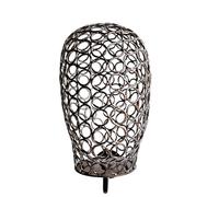 Alksubbm Support de perruque en métal pour perruques, chapeaux et écouteurs