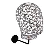 Alksubbm Support de perruque en métal pour perruques, chapeaux et écouteurs