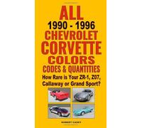 All 1990-1996 Chevrolet Corvette Colors, Codes & Quantities: How Rare is Your ZR-1, Z07, Callaway or Grand Sport?