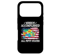 All 50 States Mission Accomplished Visit All 50 USA States Coque pour iPhone 17 Pro