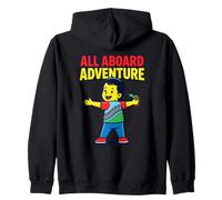 All Aboard Adventure Kid Fun Theme Kids Love Train Excitemen Sweat à Capuche