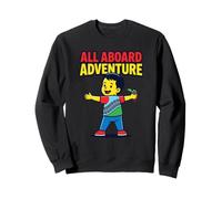 All Aboard Adventure Kid Fun Theme Kids Love Train Excitemen Sweatshirt