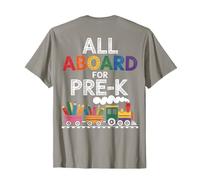 All Aboard for Pre-K Cute Train Design for Kids School Design T-Shirt