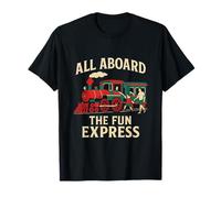 All Aboard The Fun Express Réunion de Famille Motif Vacances T-Shirt