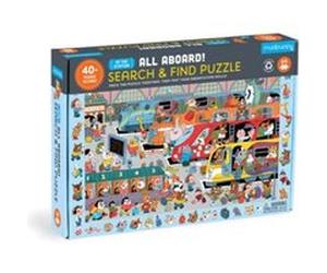 All Aboard Train Station 64 Piece Search Find Puzzle by Mudpuppy Mudpuppy (Auteur)