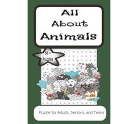 All About Animals Word Search Puzzle Book: Word Searches with Easy to Read Print about Animals, Insects, Bugs and more | 6 x 9 inches, 110 pages | 50+ ... Gift for Vacation, Holidays, and Free Times