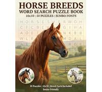 ALL ABOUT HORSES JUMBO FONT WORD SEARCH PUZZLE BOOK: 10X10 PUZZLE BOOK 50 PUZZLES