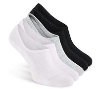 ALL ABOUT SOCKS Socquette femme & homme pour baskets gris 39-42 - ANTI DERAPANTES - Chaussettes invisible PREMIUM - Sans coutures Mix (blanc, gris, noir) (5e pack)