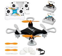 All-Ages Mini Drone with Easy Stunt Flights & 360° Tricks, Mini Drone Beginner, Special Effects 3D Rotation, One-Touch Takeoff/Landing, Surprise Gift For Boys And Girls (Black)