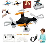 All-Ages Mini Drone with Easy Stunt Flights & 360° Tricks - Perfect Beginner-Friendly Flyer, 2026 New Mini Drone Beginner with Led & Altitude Hold & Propeller Protection (Black)