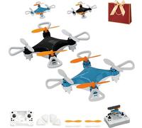 All-Ages Mini Drone with Easy Stunt Flights & 360° Tricks - Perfect Beginner-Friendly Flyer, 2026 New Mini Drone Beginner with Led & Altitude Hold & Propeller Protection (Blue+Black)