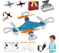 All-Ages Mini Drone with Easy Stunt Flights & 360° Tricks - Perfect Beginner-Friendly Flyer, 2026 New Mini Drone Beginner with Led & Altitude Hold & Propeller Protection (Blue)