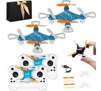 All-Ages Mini Drone with Easy Stunt Flights & 360° Tricks-Perfect Beginner-Friendly Flyer, One-Key Tricks, Mini Drone for Kids with LED & Altitude Hold & Propeller Protection for In/Outdoor (2B)
