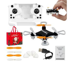 All-Ages Mini Drone with Easy Stunt Flights 360° Tricks-Perfect Beginner-Friendly Flyer, One Key Tricks, Mini Drone for Kids with LED Altitude Hold & Propeller Protection for In/Outdoor (Noir)