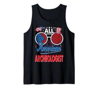All American Archeologis American Sunglasses 4th of July Débardeur